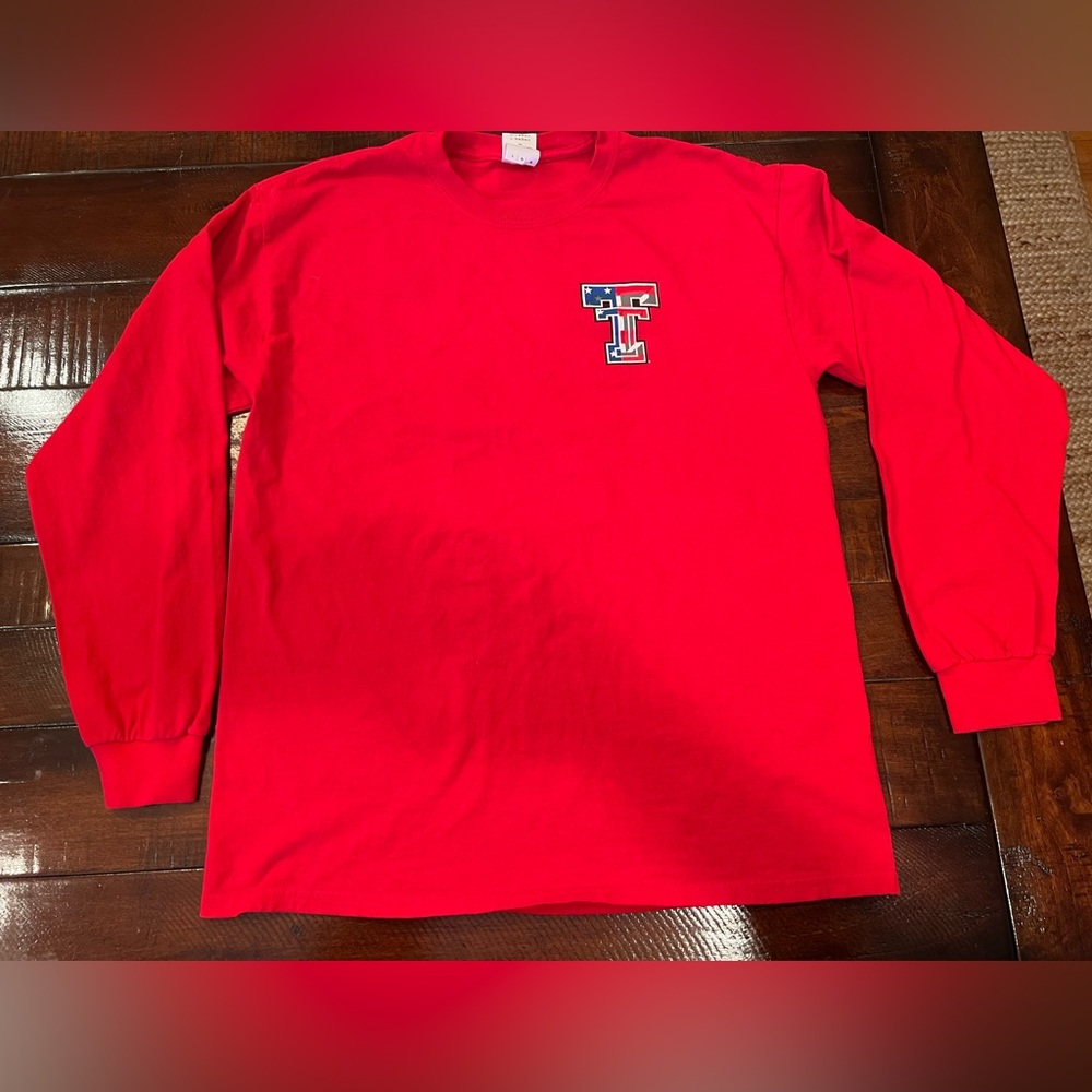Red Long Sleeve Texas Tech T-shirt
